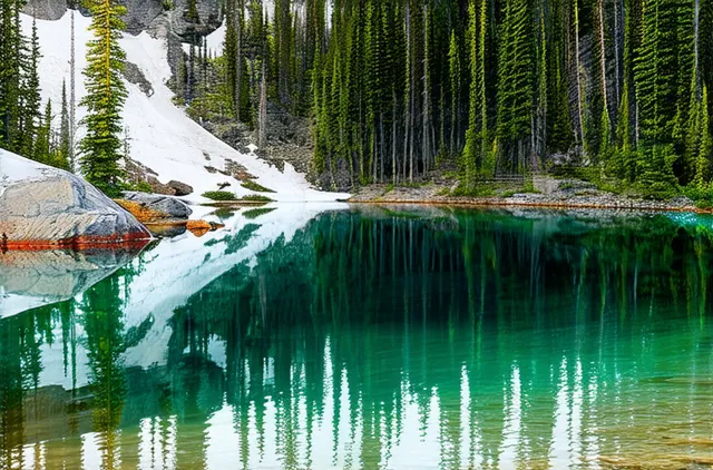 Secret lakes in Banff Town