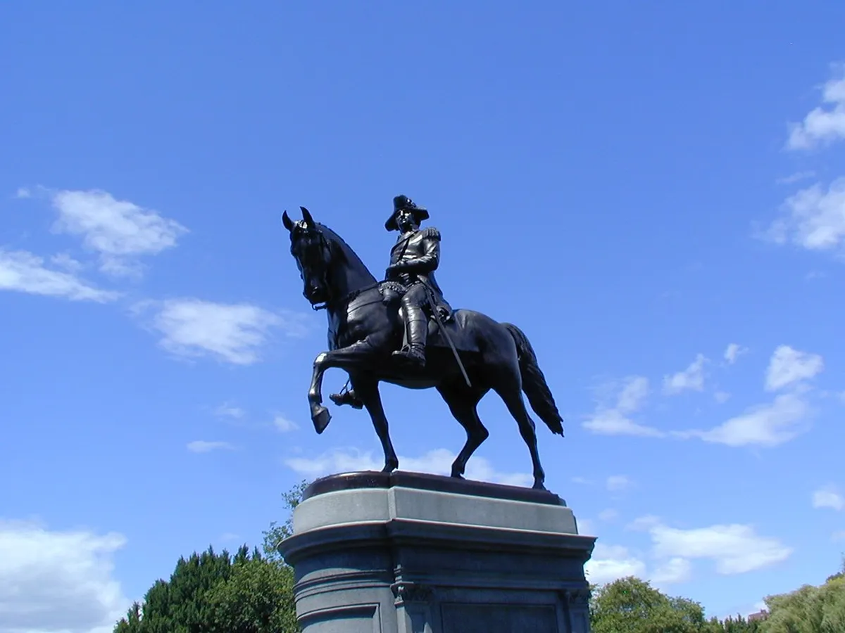 3. The George Washington Statue at the Boston Public Garden
