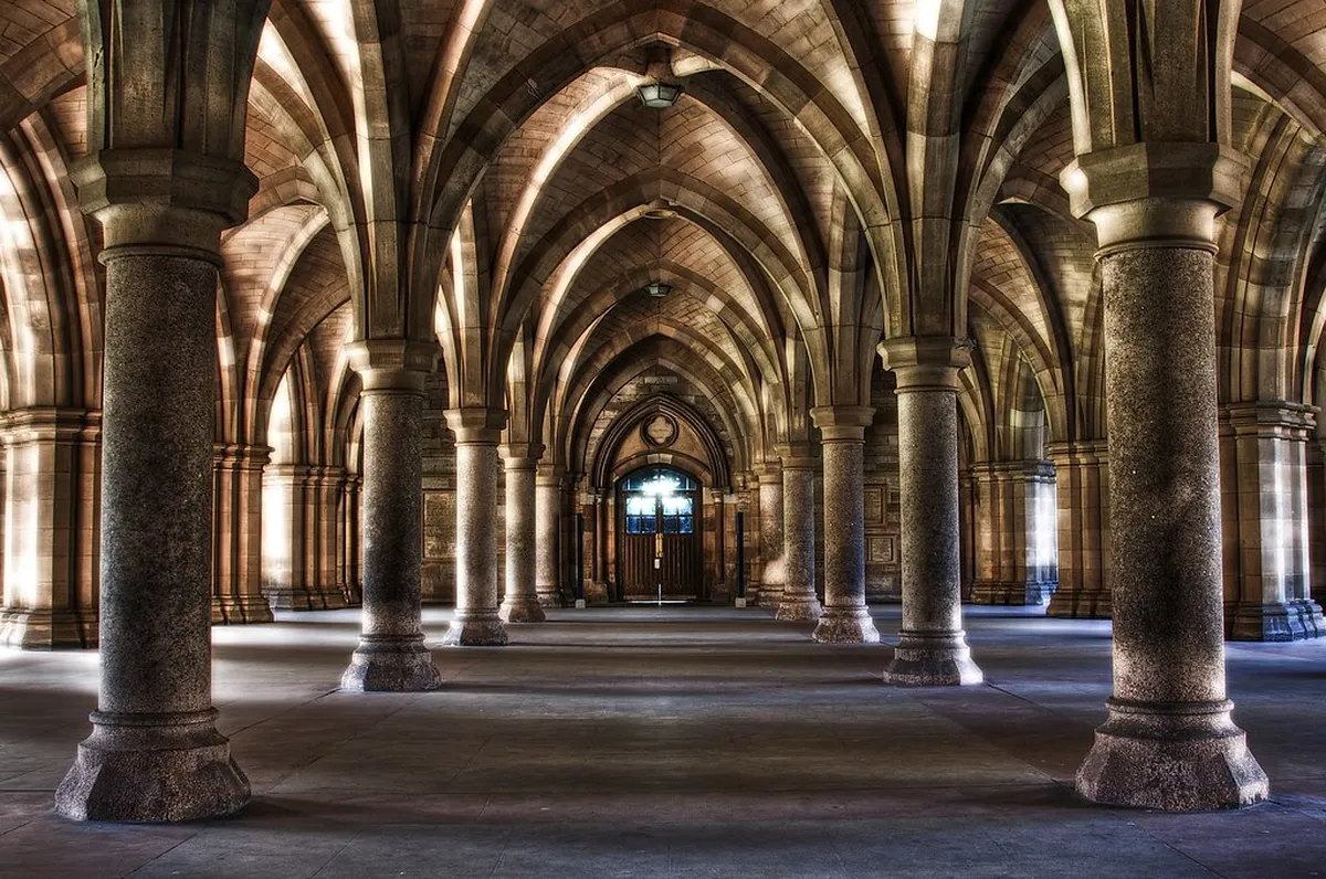 7. The University of Glasgow Cloisters