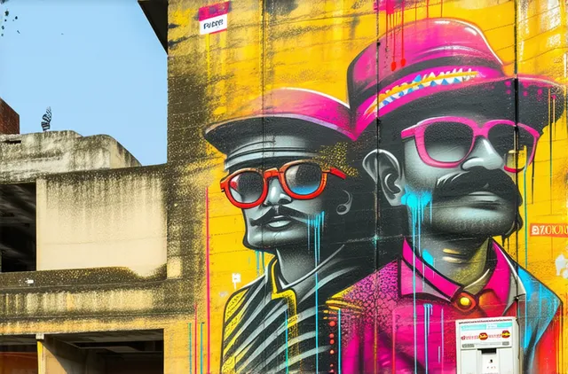 Unique street art in Pune